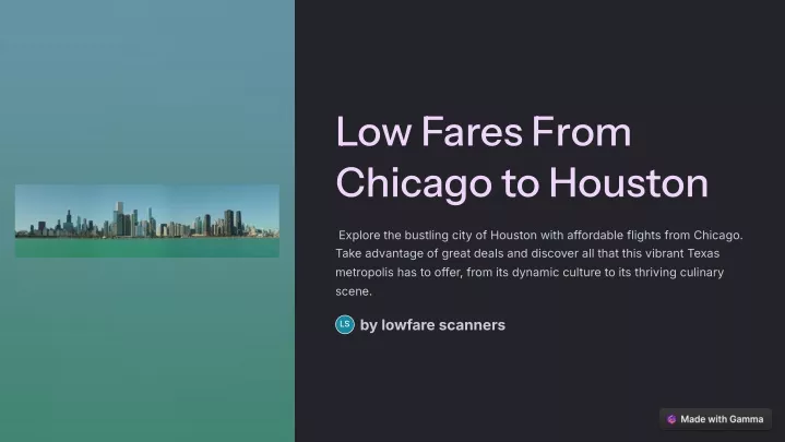 low fares from chicago to houston