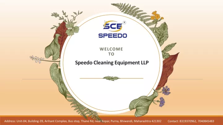 speedo cleaning equipment llp