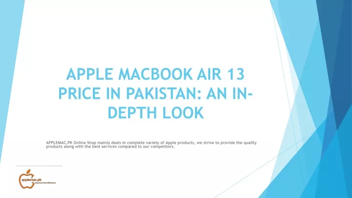 apple macbook air 13 price in pakistan an in depth look