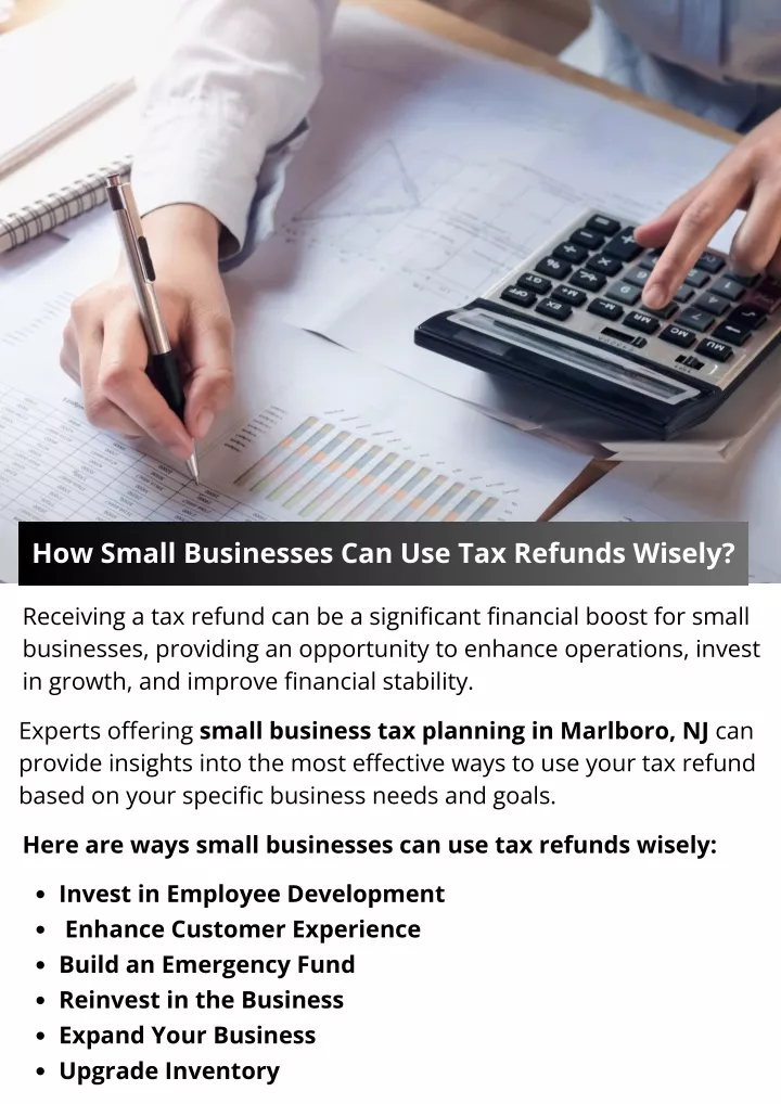 how small businesses can use tax refunds wisely