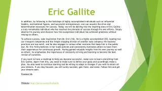 eric gallite