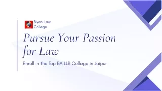 Pursue Your Passion for Law: Enroll in the Top BA LLB College in Jaipur