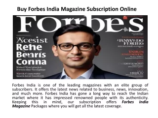 buy forbes india magazine subscription online