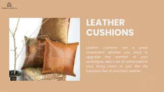 Buy Best Leather Cushions from Melbourne Leather Co.