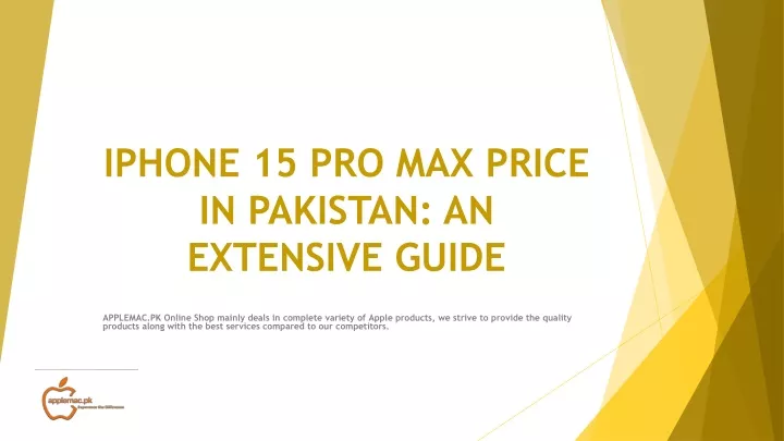 iphone 15 pro max price in pakistan an extensive guide