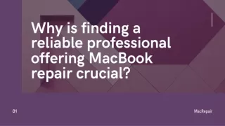 Why is finding a reliable professional offering MacBook repair crucial