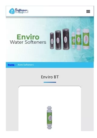 enviro water softener