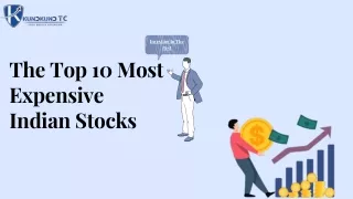 The Top 10 Most Expensive Indian Stocks