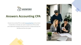 Find CPA in Castle Rock CO