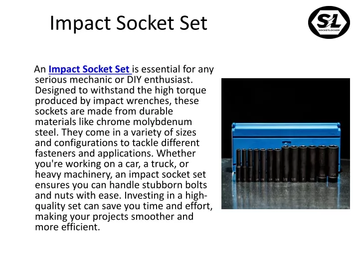 impact socket set