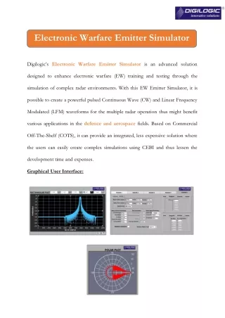 Electronic Warfare Emitter Simulator from Digilogic Systems