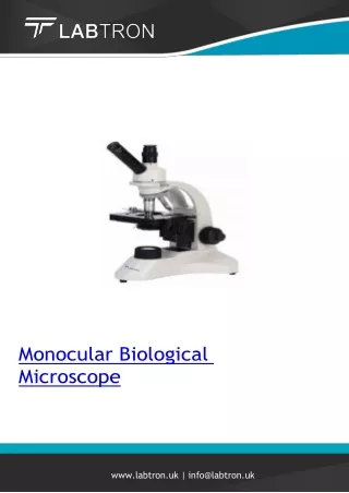 monocular biological microscope