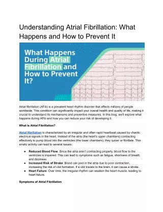 understanding atrial fibrillation what happens
