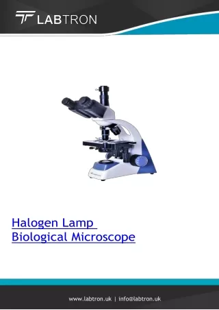 halogen lamp biological microscope