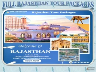 Full Rajasthan Tour Packages
