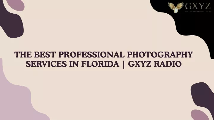 the best professional photography services