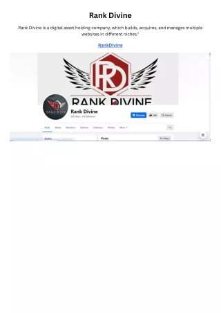 Rank Divine
