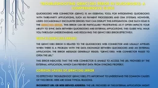 troubleshooting qbwc1085 error in quickbooks a comprehensive guide