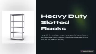 heavy duty slotted racks