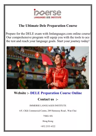 The Ultimate Dele Preparation Course