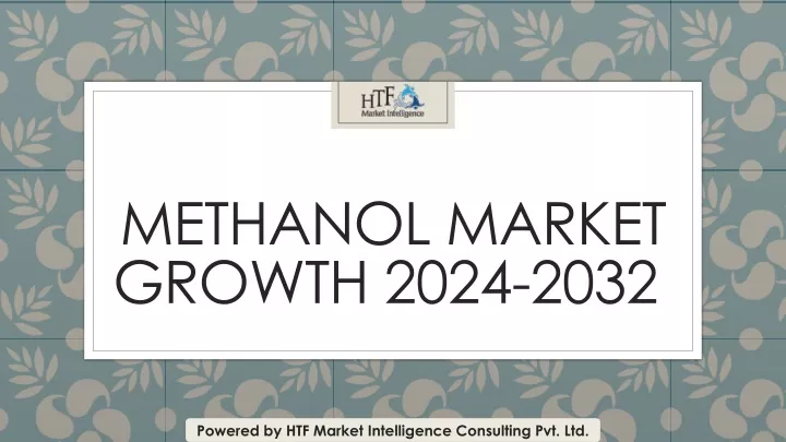 methanol market growth 2024 2032