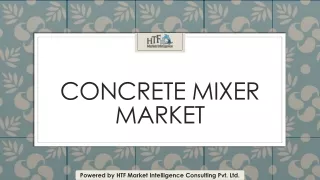 Concrete Mixer Market