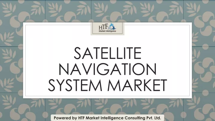 satellite navigation system market