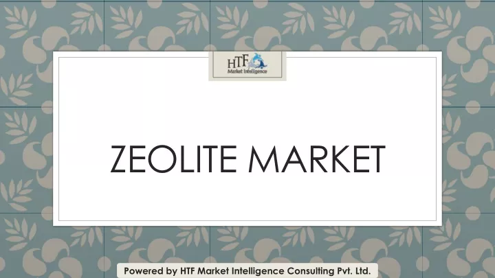 zeolite market