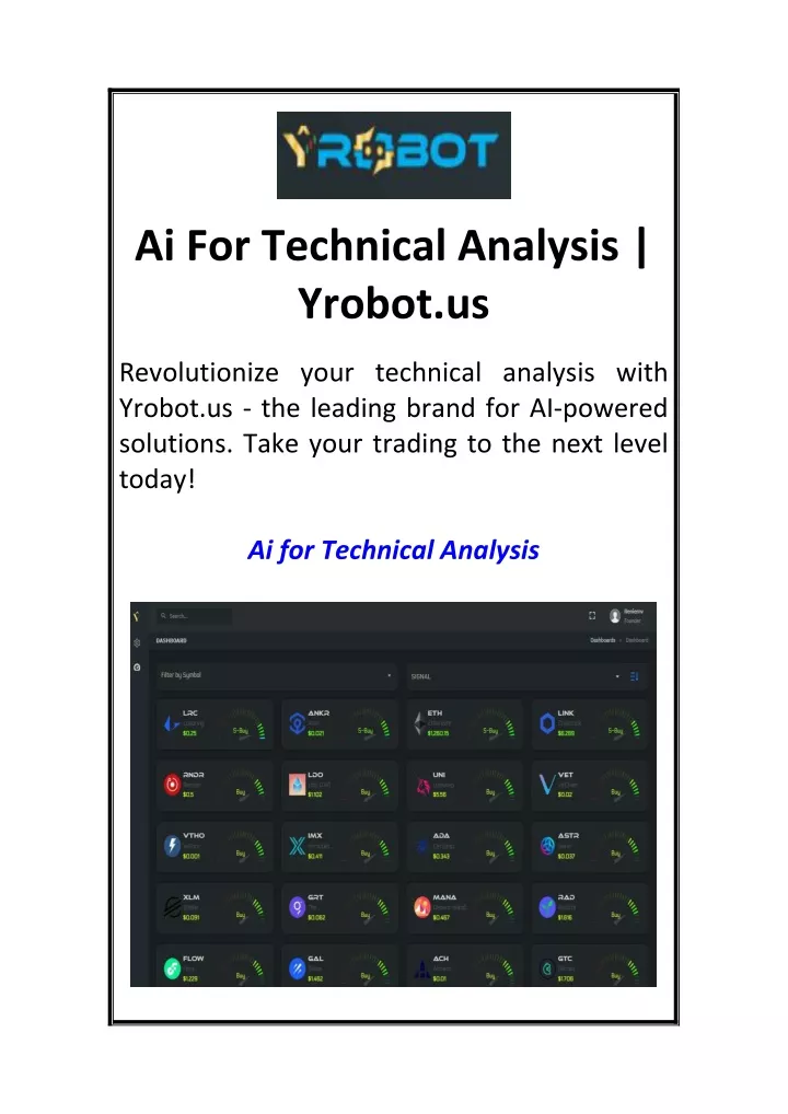 ai for technical analysis yrobot us