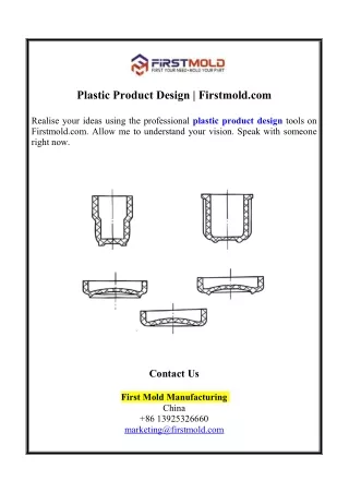 Plastic Product Design | Firstmold.com