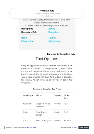 no return fare one way cab fare no hidden charges