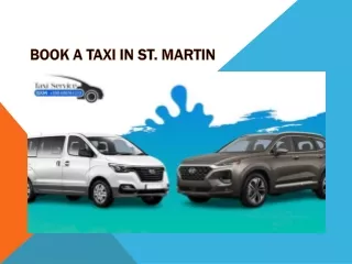 Book a Taxi in St. Martin