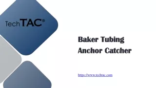 Baker Tubing Anchor Catcher - www.techtac.com
