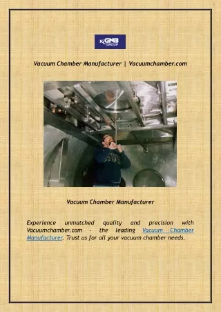 Vacuum Chamber Manufacturer | Vacuumchamber.com