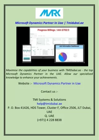 Microsoft Dynamics Partner In Uae  Tmidubai.ae