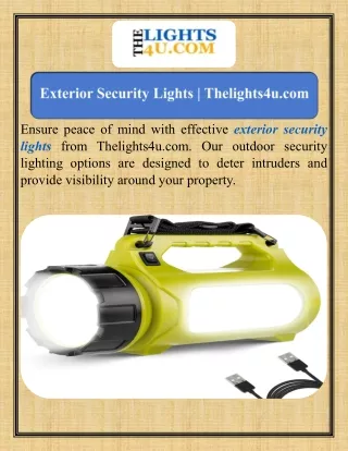 Exterior Security Lights   Thelights4u.com