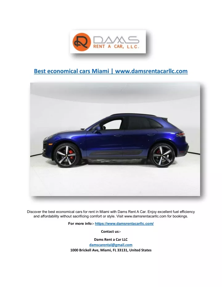 best economical cars miami www damsrentacarllc com