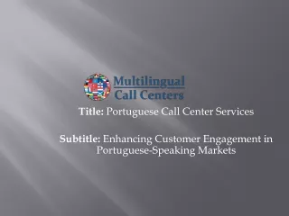 Portuguese Call Center Services