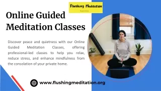 Online Guided Meditation Classes