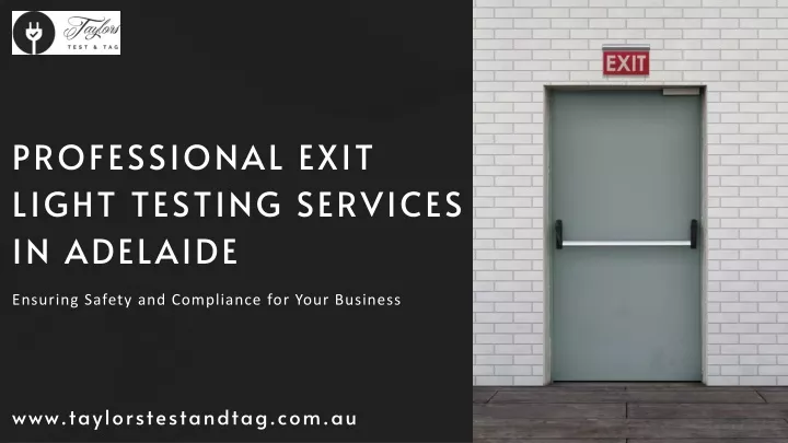 professional exit light testing services