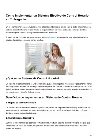 c mo implementar un sistema efectivo de control