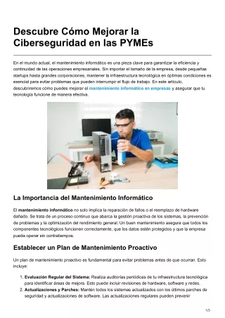 Descubre Cómo Mejorar la Ciberseguridad en las PYMEs