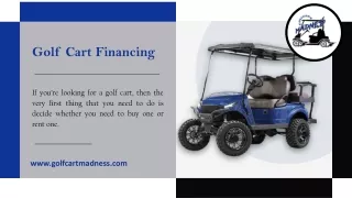 Golf Cart Financing