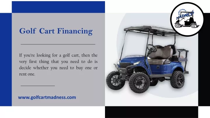 golf cart financing