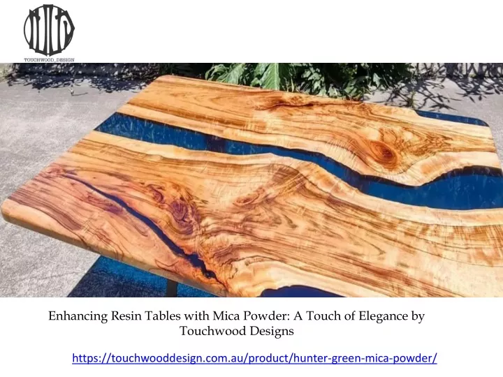 enhancing resin tables with mica powder a touch