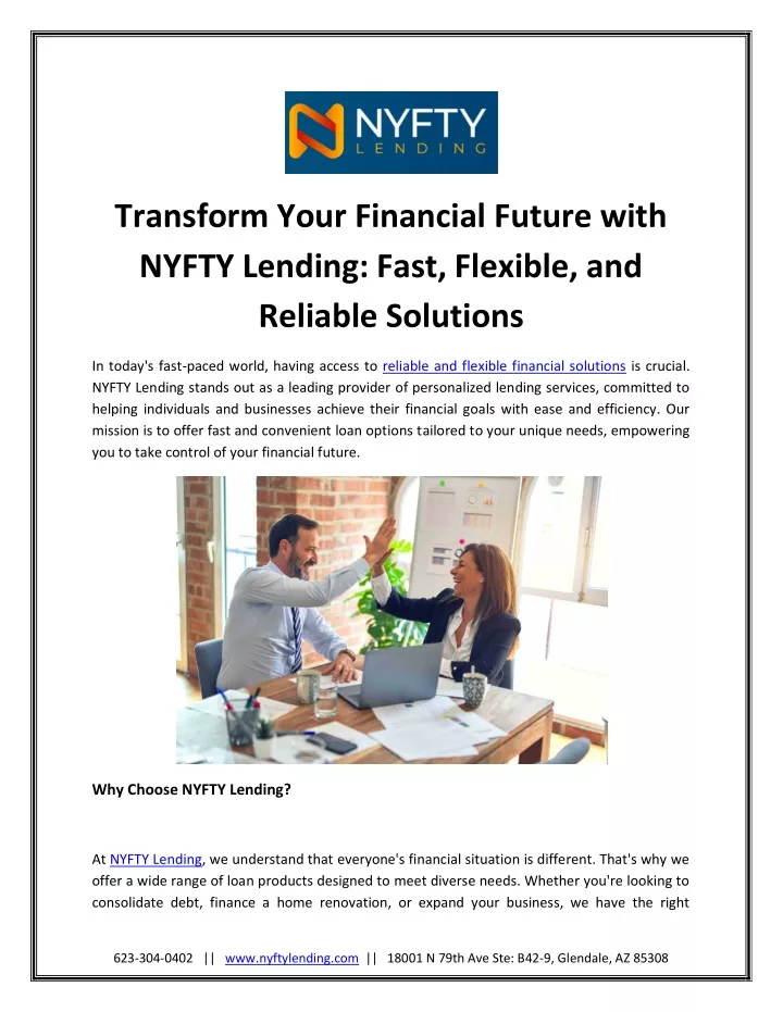 transform your financial future with nyfty