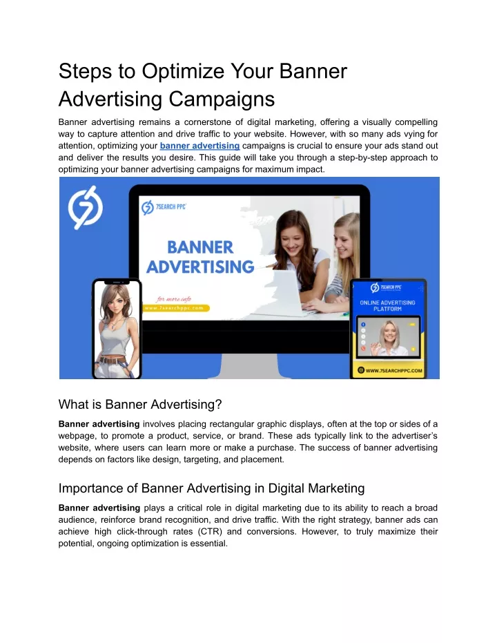 steps to optimize your banner advertising