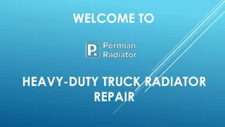 Heavy-duty commercial truck radiator repair service in Texas