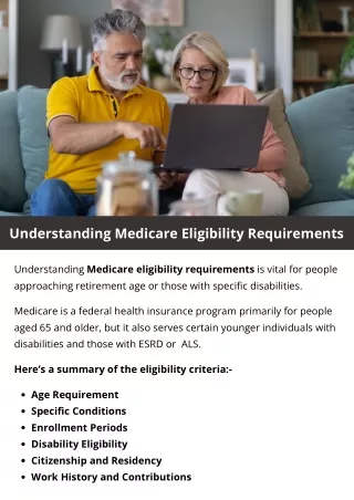 Understanding Medicare Eligibility Requirements