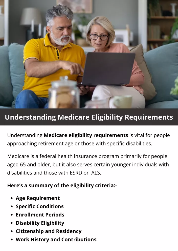 understanding medicare eligibility requirements